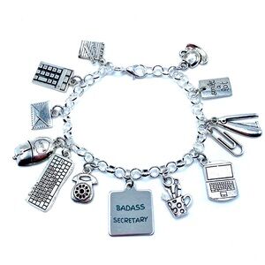 Secretary Charm Bracelet